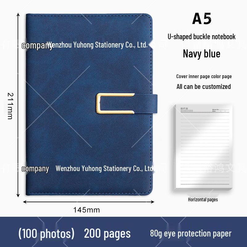 Custom Logo Business Notebook Gift Set with Buckle