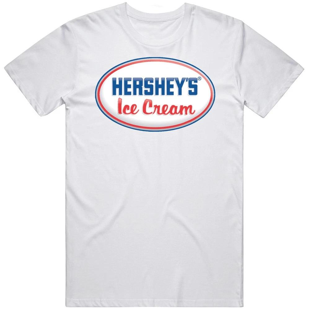 Hersheys Creamery Ice Cream Logo Unisex White T Shirt S