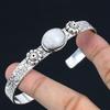 925 Sterling Silver Rainbow Moonstone Gemstone Elegant Engagement Bangle Jewelry