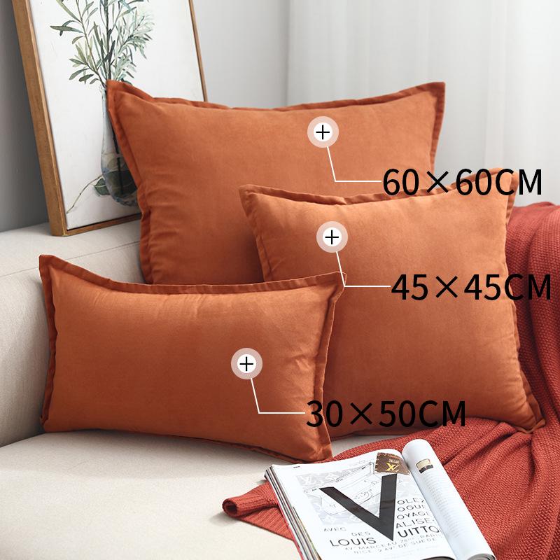 Față de pernă pătrată cu volane, lux nordic ușor, pentru canapea sau pat