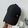 European and American hard top metal label baseball cap women's four-season models show a small face, fashionable foreign style sunscreen cap tide