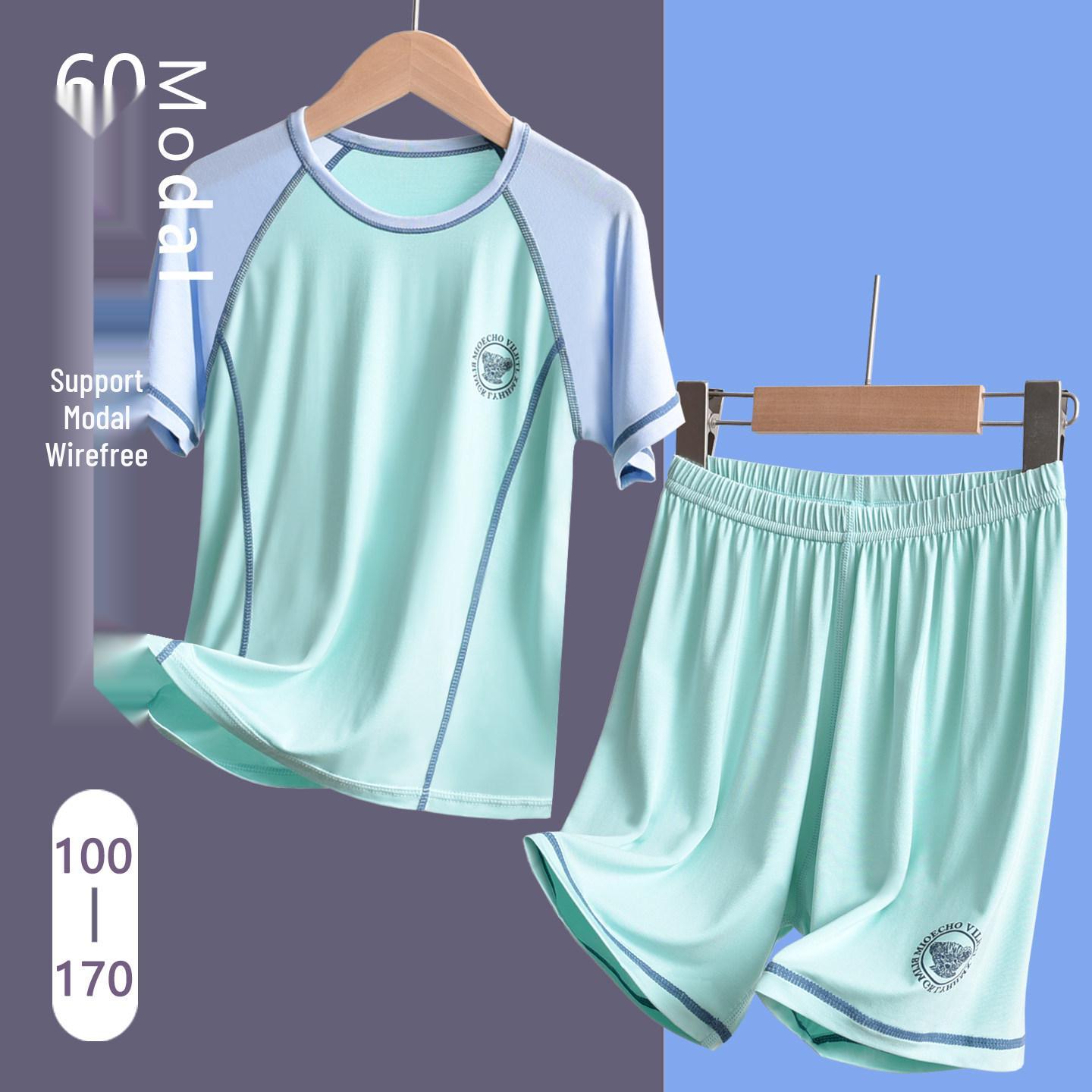 Boys  Summer Modal Short-Sleeve Pajama Set 110cm