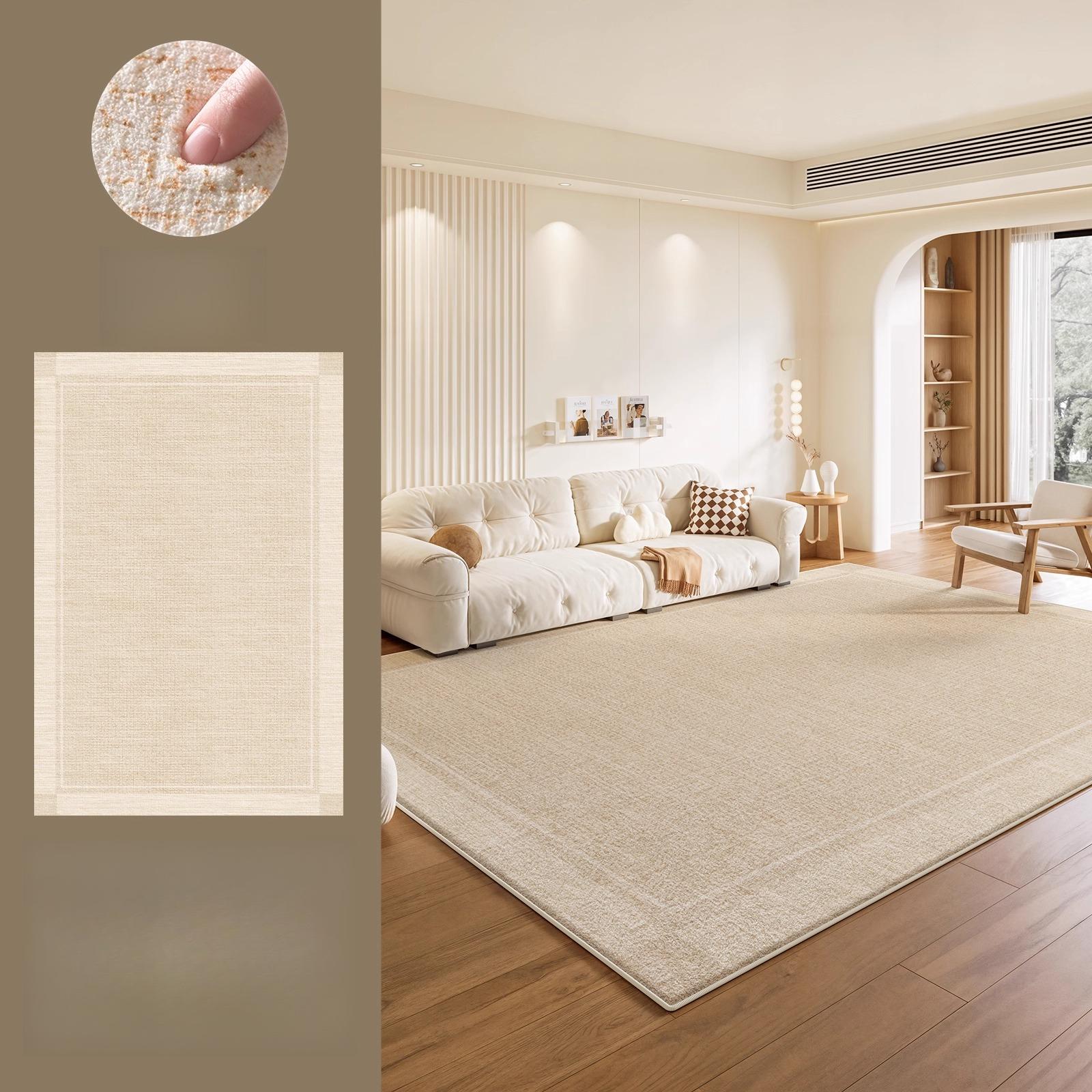 

Кремовый стиль Декор гостиной Большой ковер Утолщенный плюшевый Коврик для кабинета Минималистичные ковры для спальни Пушистый мягкий Коврик для пола в гостиную 80*120cm