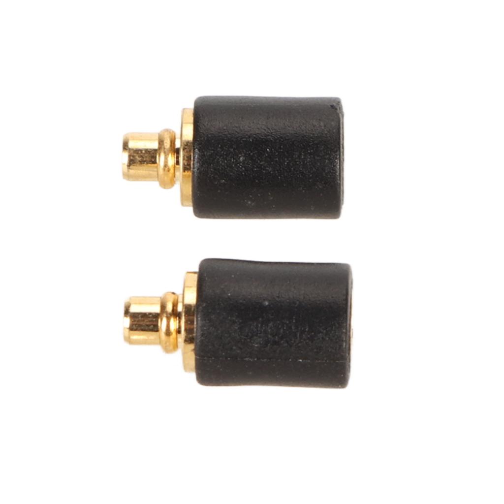 2 Stück MMCX-Kabeladapter Ersatz-MMCX-Kabel verbunden mit für Sennheiser IE300 IE600 IE900 AKG N30 N40 N5005 Schwarz