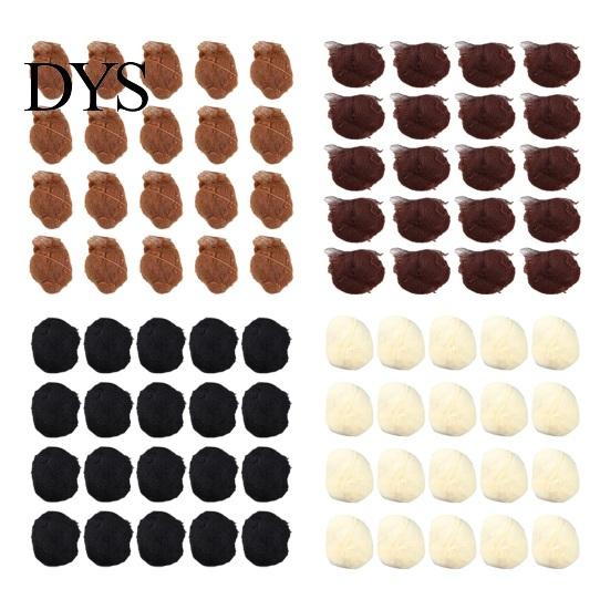 Bun Styling Hair Net 20Pcs Ballet Buns 5MM Invisible Breathable Stretchy Nylon Women Nurse Girls Stewardess Bank Staff Hairbun Elastic Edge Mesh Cover