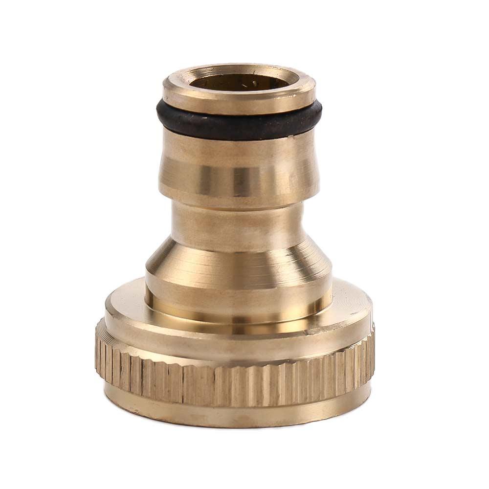 Practical 3/4'' Male Tube Pipe Hosepipe Snap Fitting Gardening Tap Adaptor Quick Connector Brass
