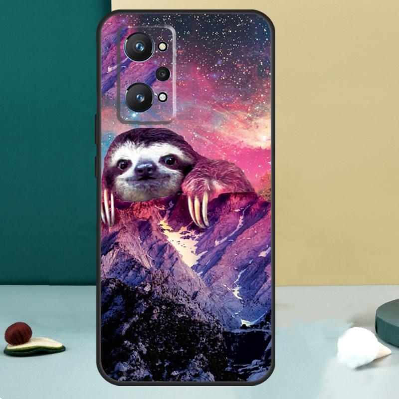 Kawaii Cute Sloth Face For Realme GT 7 Pro GT 5 6 6T C67 C61 C55 C53 C51 C21Y C25S C75 10 11 12 13 14 Pro Plus Case