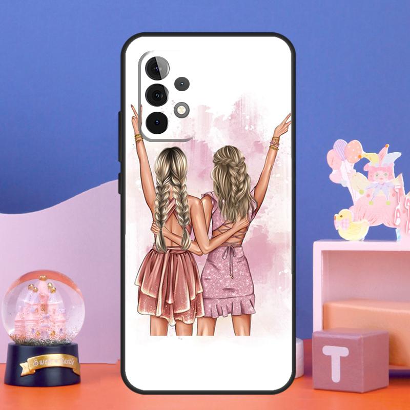 Best Friends BFF Matching Case For Samsung Galaxy A17 A06 A16 A26 A36 A56 A55 A35 A15 A32 A52 A13 A33 A53 A14 A34 A54