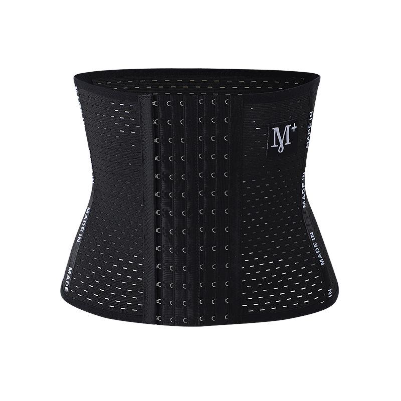 

Спортивный пояс для талии с буквой M: Женский послеродовой бодишейпер с застежкой на крючки и петли S (42-47 kg) чёрный