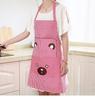 Grembiule da casa all'americana con bretelle e strisce, grembiule da cucina con stampa di cartone animato di orso, grembiule senza maniche