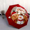 1 Stück Weihnachts-Nikolaus Automatisches Öffnungs-/Schließschirm, Ideales Geschenk für Fans zum Geburtstag, Weihnachten, Trendige Mode y250828055