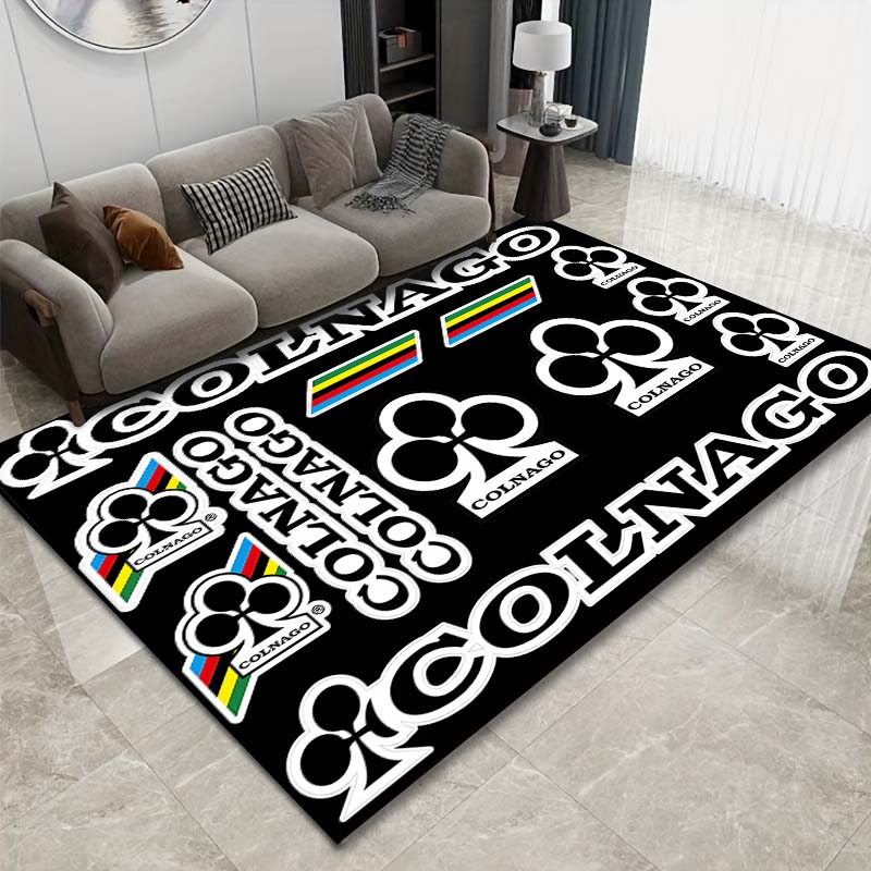 

15 Sizes C-Colnago Pattern Rug Living Room Bathroom Mat Creative Door Mat Bedroom Club Area Rug Living Room Decor Cycling Club 40x60cm