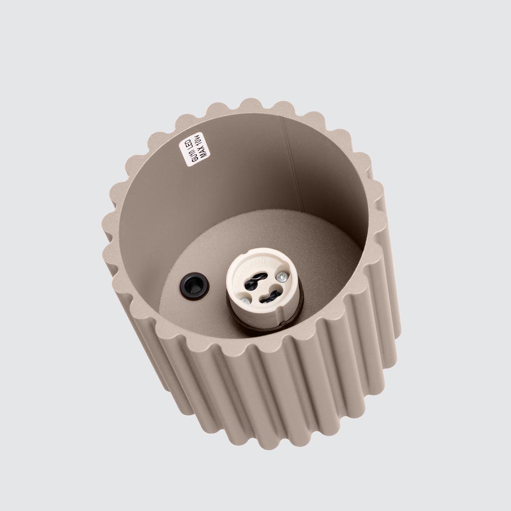 Plafon Aura 1 Gu10 Taupe Alu Sollux Sl.1814