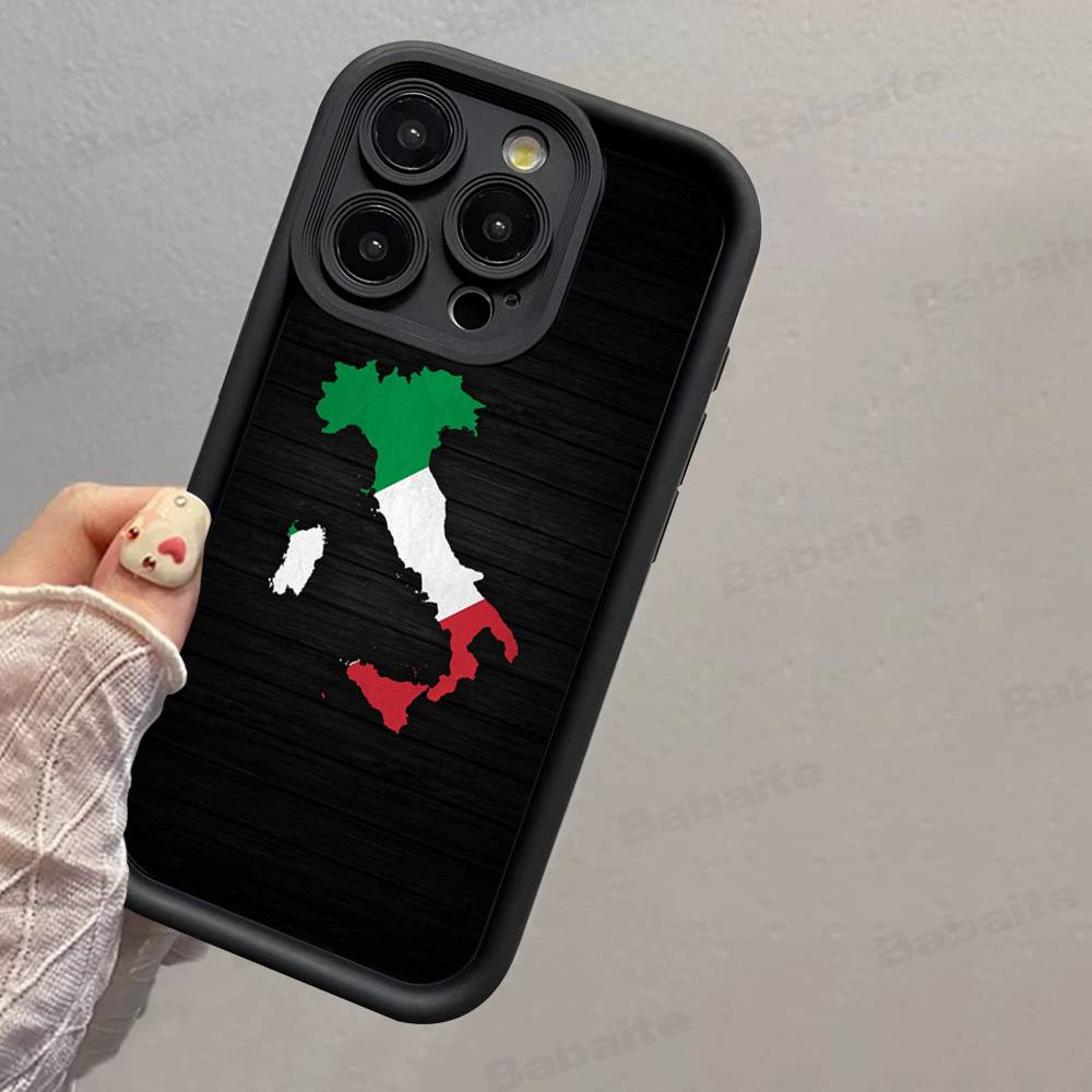 

Flag Italy Phone Case For IPhone 16 15 14 Plus 13 12 11 17 Pro Max Pro Soft Cover iPhone 13pro max