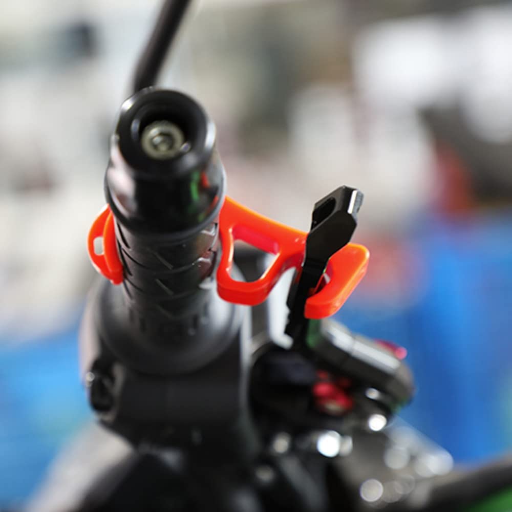 ZHUOYUE Front Brake Lock for Motorcycles Simple Parking Brake, Prevents Fall When Parking on Sloped Lands, Color: Orange, Total: 2