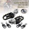 Motorcycle Front Footrest Adjustable Extend Lowering Foot Pegs Rotatable FootPegs Rest For 790 890 1050 1090 1190 1290 Adventure
