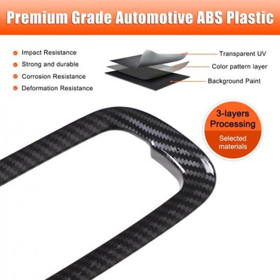 ABS Carbon Fiber Interior Door Handle Trim For Honda Pilot 23+/Honda Passport 26