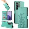 For Realme C85 Pro 4G Wallet Case Butterfly Floral Imprint PU Leather Phone Cover with Wrist Strap