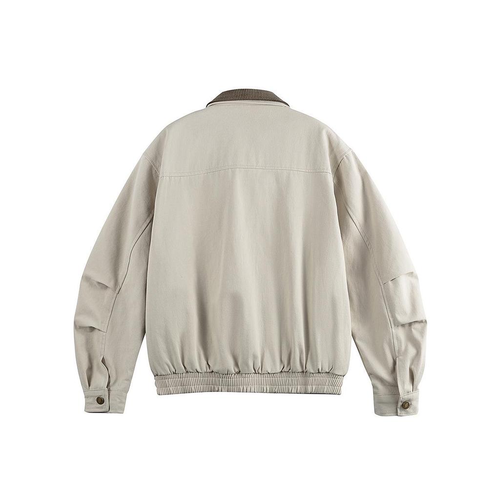 QIYOU 2025 Autumn Unisex Retro Detroit Double Lapel Workwear Jacket