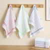 5PCS Quick Drying Kitchen Tea Towels Absorbent Stripes Rags Checkered Kitchen Towels  For Kitchen