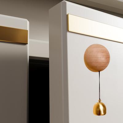 Wooden Wind Chimes Japanese Style Magnetic Wood Doorbell Hanging Decor Loud Door Bell Entering Reminder Home Decor