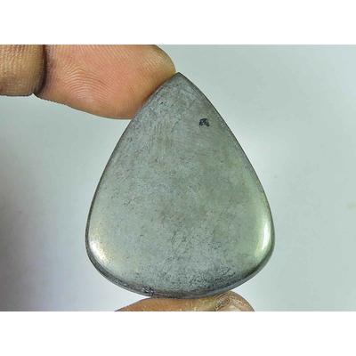 32X42X05MM Natural Appache Gold Pyrite Pear Cabochon Loose Gemstone 84Cts. SK-4251