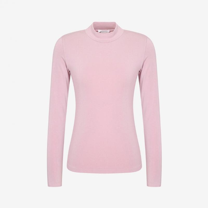 2nd Skin 4 Way Stretch Seamless Modal Mock Neck Long Sleeve Top Newst1100