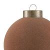 15 Pcs Velvet Christmas Ball Ornaments 3.15 Inch Flocked Plastic Ball Xmas Tree Hanging Decoration for Holiday Party Decor
