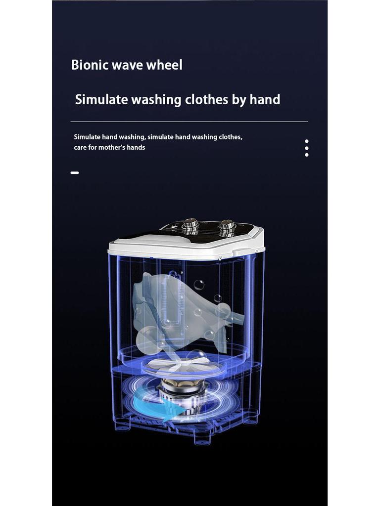 7,5 kg Fassungsvermögen All-in-One Mini-Waschmaschine für Kleidung und Schuhe
