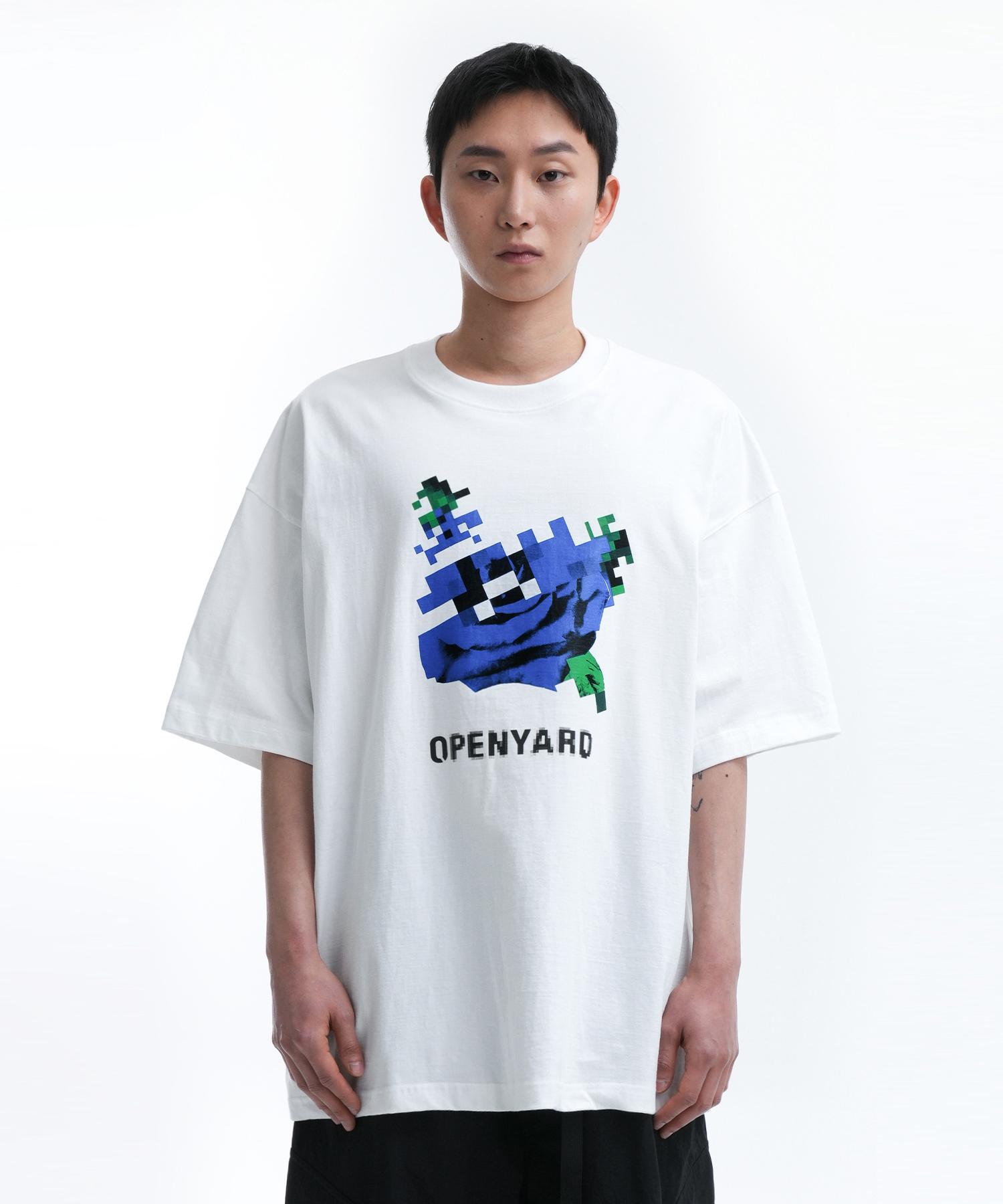 Oy Pixel Flower T-White 1 Size