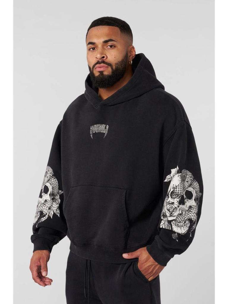 YOUNGLA Men's Retro Streetwear Hoodie - New Autumn/Winter Sports Fitness Running Sweatshirt