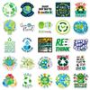50 Earth-Friendly Stickers: Environmental Slogans & Cartoon Logos for Graffiti and Decoration