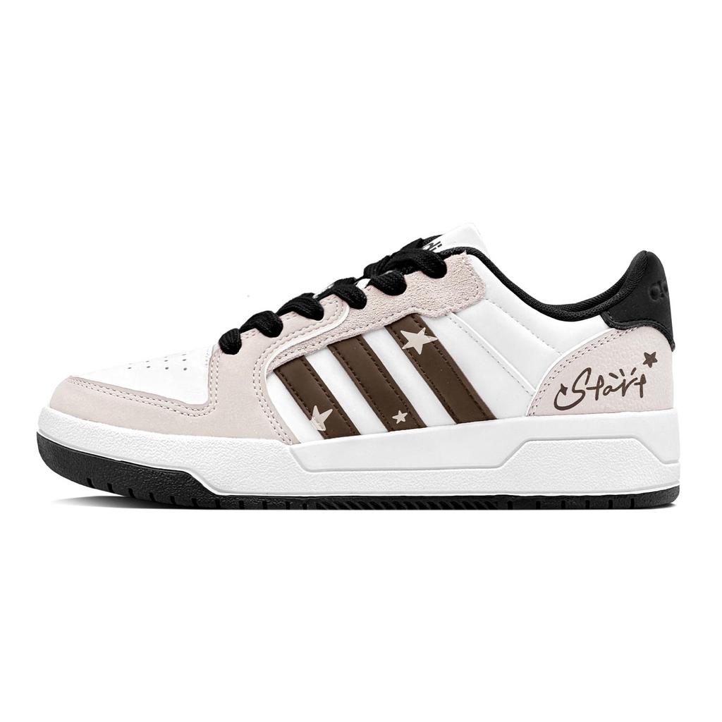 Adidas ENTRAP Milk Coffee Star Trail, Vintage Versatile, Street Style Abrasion Resistant Slip Resistant Low top JQ3923(Team1655-S-BOX)