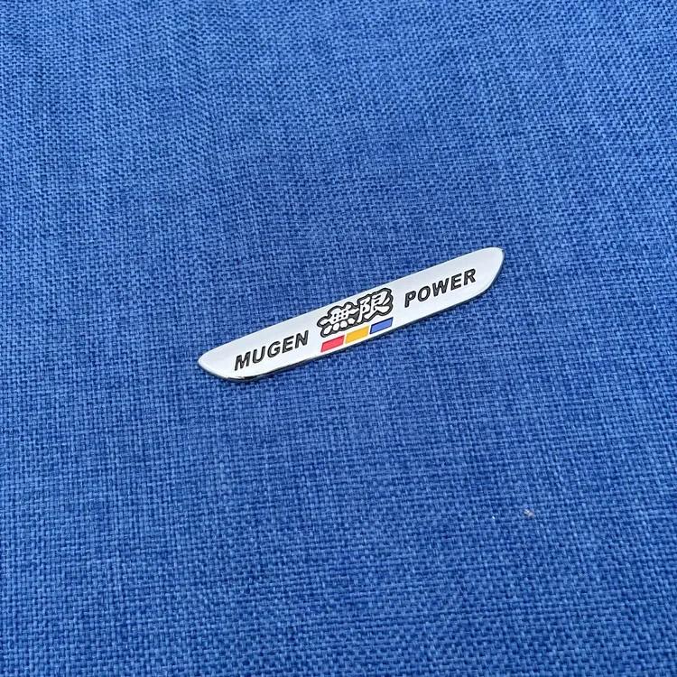 3D Metall Auto Aufkleber Mugen Logo Kotflügel Heckklappe Emblem Abzeichen Aufkleber für MUGEN POWER Fit Civic Type R Zubehör