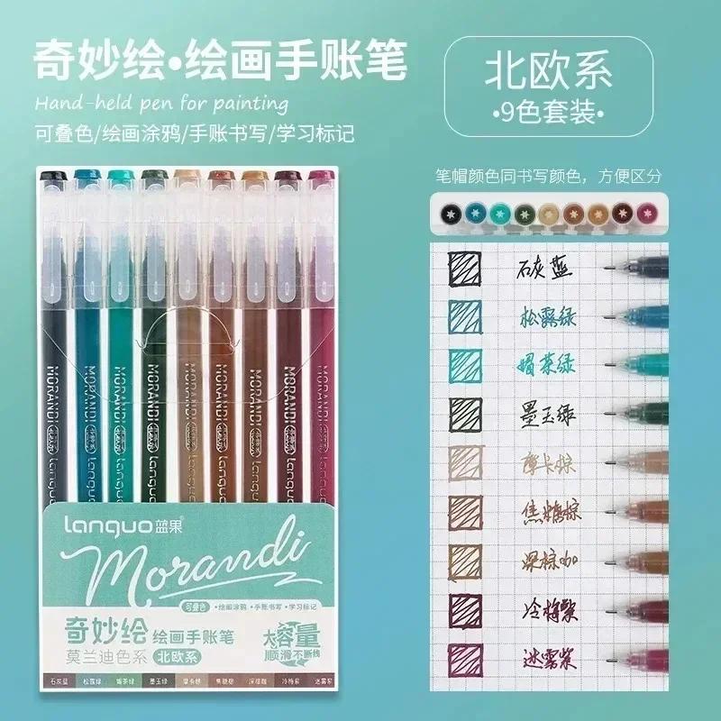 LANGUO 90/6 Colors Stereoscopic Press Effect Painting Pen Multi-Color Acrylic Gel Pen Drawing Marker Stationery School Supplies