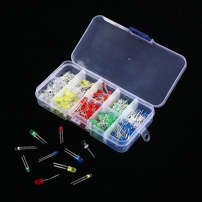200 Adet 3V 20Ma Renkli Diyotlar 3Mm Led Işık Çeşitli Kit Kendin Yap Ledler Diyot Seti
