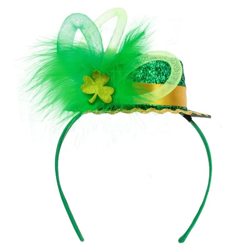 Festival Irish Themed Plastic Hair Band for Saint Patrick's Day Celebrations Comfortable Lightweight Headwear Accessory