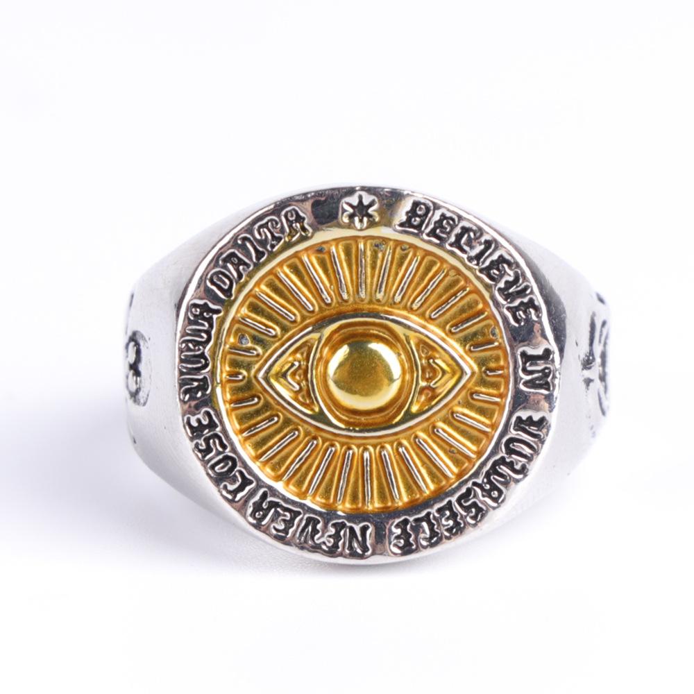 European and American Popular Domineering Ring Devil's Eye Men's Fashion Ring