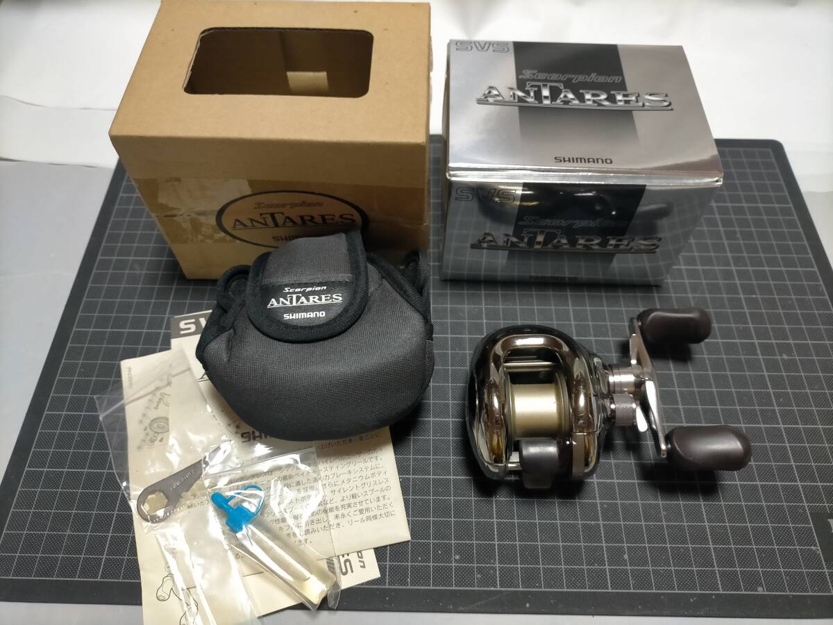 [Б/У] Рыболовная катушка SHIMANO Antares Scorpion RH220 Baitcasting Сделано в Японии Полный комплект Отличное состояние