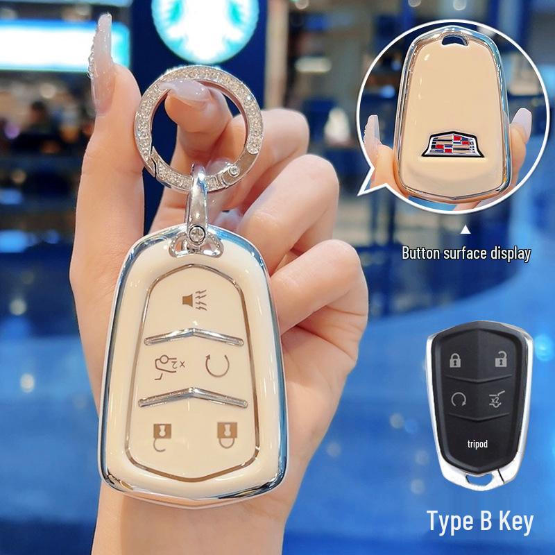 Cadillac Schlüsseletui für XT4, XT5, CT5, CT6, CT4, ATSL und GT4 - Speziell für Frauen entwickelt