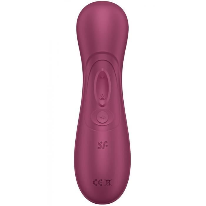 Sextoy clitoridien - Satisfyer - Pro 2 Connecté Génération 3 - Bordeaux - Silicone - Étanche IPX7