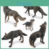 Realistic Pvc Roaring Wolf Model Perfect For Home Decor And Desktop Display