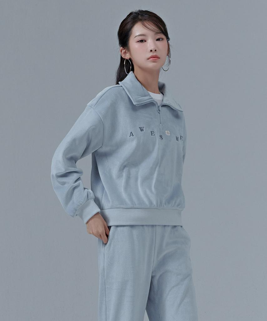 CHASECULT Women'S Fleece-Lined Half-Zip Sweatshirt-Cfrg5175D0D