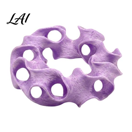 Safe Shrimp Shelter for Tank 3D Printed Aquarium Hideout Cave Wavy Hollow Ring Fish Shelter Environment Enhancer Breeding Hiding Hole Decor,