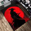 1Pc Samurai Print Rug - home decoration Carpet For Living Room Bedroom Flooring Computer Chair Area Rug