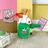 Cat In The The Trash Can Plush Keychain Cartoon Pendant Hanging Decoration Gift