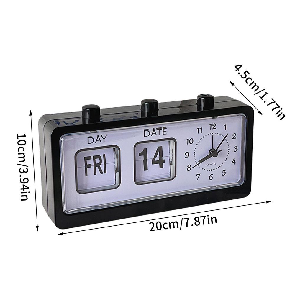 Neue Kreative Schlafzimmer Wecker Lustiger Flip Mechanischer Wecker Desktop Digitale Kalenderuhren Retro Schreibtischuhren Heimdeko