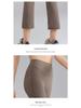 High-Waist Nude Yoga Flared Pants - Women's Summer Elastic Bodycon with Peach Hip Shaping