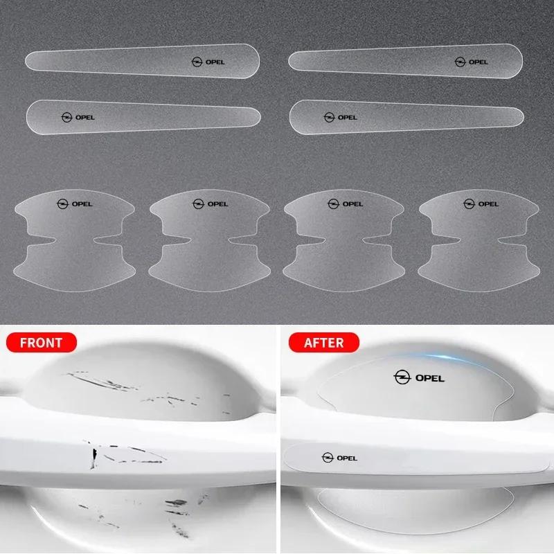 8PCS Car Door Handle Bowl Scratch Protective Stickers For Opel astra h astra j g corsa insignia zafira b vectra c corsa d vivaro XL1