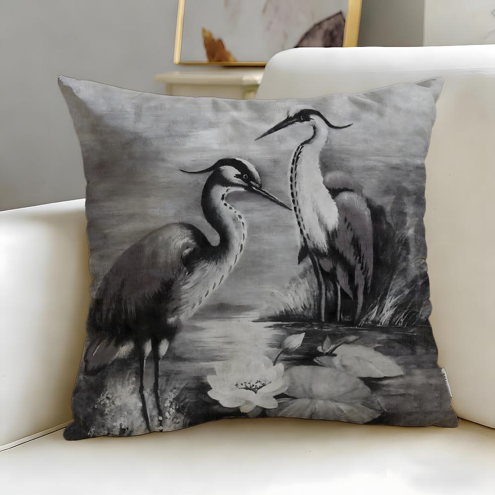 Popular Fashion Brand Heron Preston Cushion Cover Soft EasyWash Pillow Case Versatile for Couch Bed Travel and Office